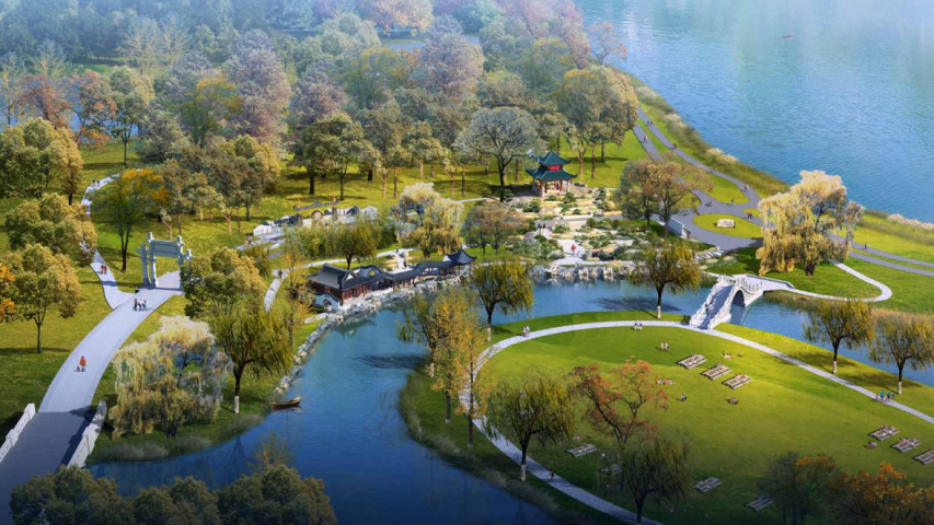 Rendering of the China Friendship Garden proposed for Phalen Regional Park in St. Paul. (Courtesy of city of St. Paul)