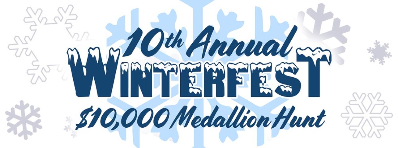 2018 Twin Ports Winterfest medalion Hunt Logo