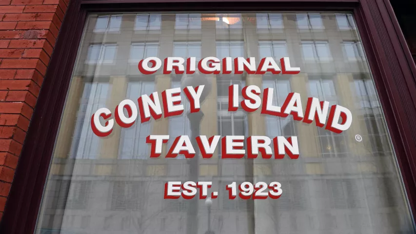 Built in 1858, the Original Coney Island Tavern is the oldest building in downtown St. Paul. It is also the oldest restaurant/bar. (Scott Takushi /Pioneer Press)