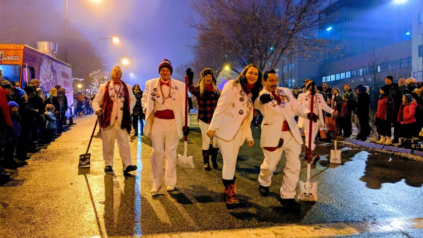 A scene at the St. Paul Winter Carnival's Vulcan Victory Torchlight Parade on Saturday, Feb. 2, 2019. (Julio Ojeda-Zapata / Pioneer Press)