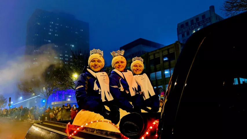 More royalty at the St. Paul Winter Carnival's Vulcan Victory Torchlight Parade on Saturday, Feb. 2, 2019. (Julio Ojeda-Zapata / Pioneer Press)