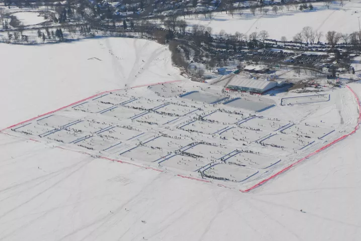 U.S. Pond Hockey Championships on Lake Nokomis in Minneapolis. (Courtesy photo)