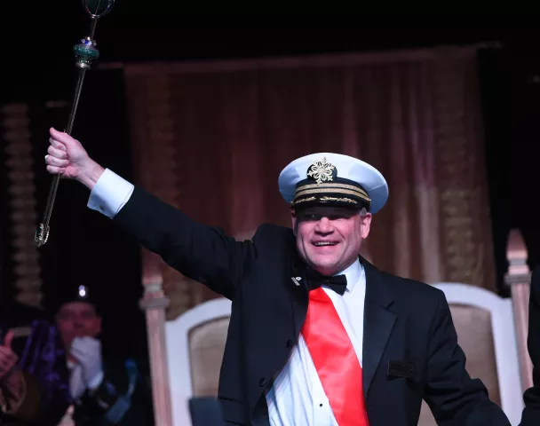 Monte S. Johnson is crowned King Boreas LXXXIII during the Winter Carnival Coronation events at Saint Paul RiverCentre, Jan.25, 2019. Johnson represents Cymbet Corporation of Roseville. The Royal Coronation is a 130+ year old Winter Carnival tradition. (Scott Takushi / Pioneer Press)
