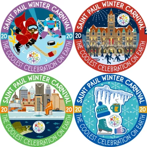 2020 Winter Carnival Buttons