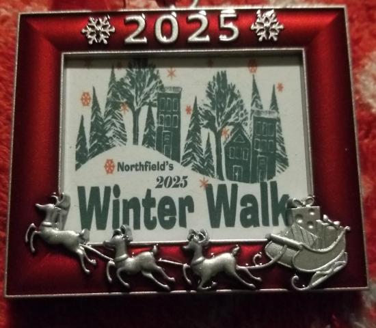 This year’s ornament is about 3” in diameter. You’ll know it when you see it! #WinterWalk Good luck!