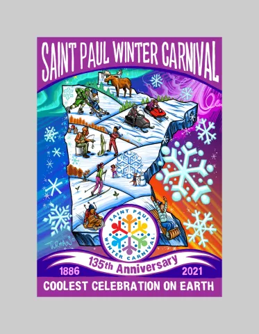 2021 Winter Carnival Full Button