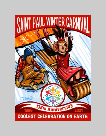 2021 Winter Carnival Klondike Kate Button