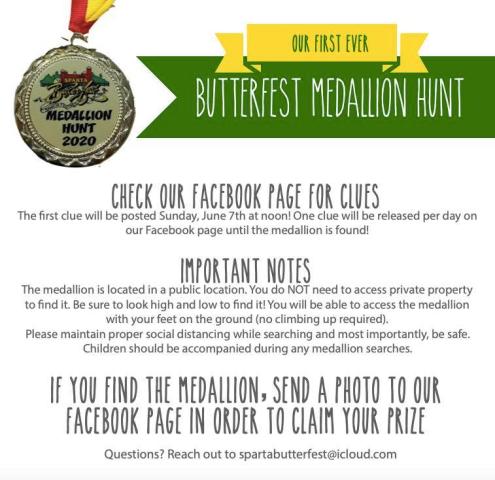 2020 Sparta butterfest Flyer