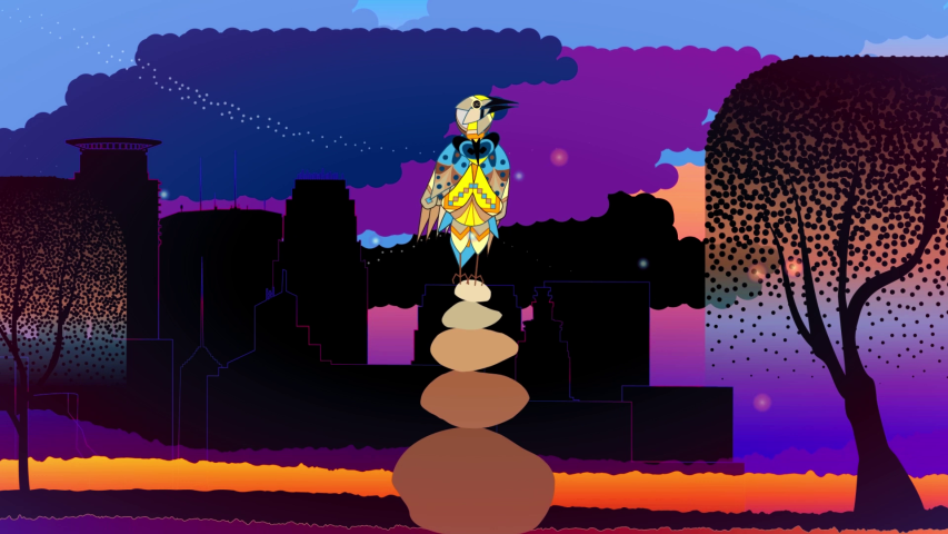 Artist Marlena Myles’ “Innerworld Prism” will be projected on towers in several locations in the Twin Cities during The Great Northern festival. (Photo courtesy Great Northern)