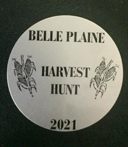 2021 Belle Plaine Harvest Hunt Medallion
