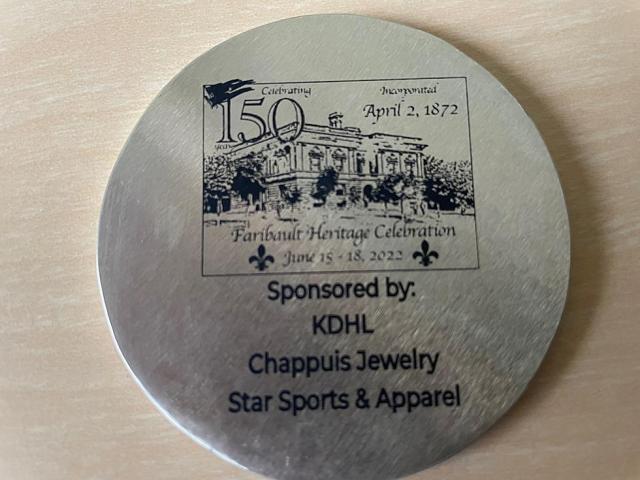 2022 Faribault Heritage Days medallion