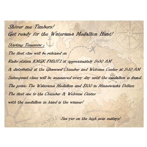 2022 Glenwood Waterama Medallion Hunt