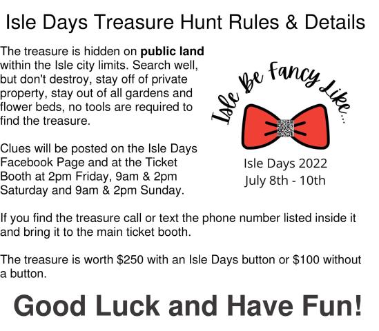 2022 Isle Days Flyer