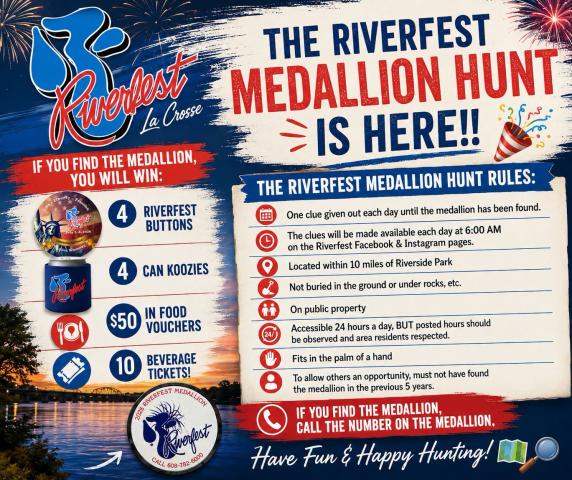 2026 LaCrosse Riverfest Flyer