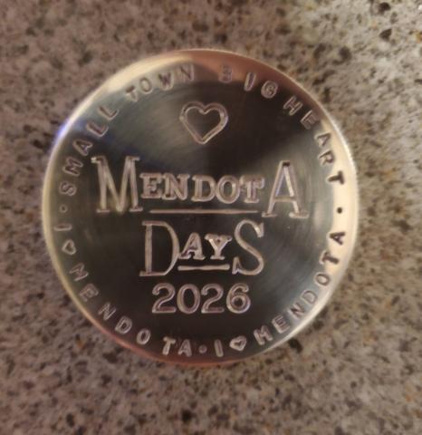 2026 Mendota Days Medallion