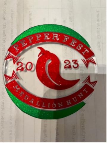 2023 Pepper Fest Medallion