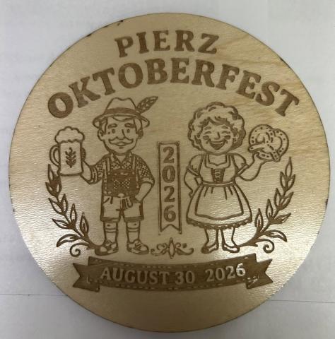 Here's what y'all will be searching for starting Sunday!! Don’s Custom Laser made and donated this custom wooden medallion.