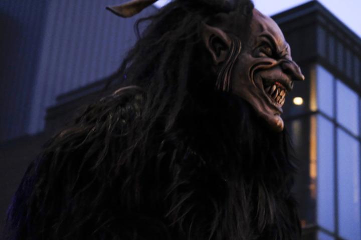 Community members dress as characters from the legend of Vulcanus Rex and parade through the streets of downtown St. Paul on Feb. 4, 2023. The torchlight parade symbolizes Vulcanus Rex’s march on the ice castle to take the throne from King Boreas, a legend made into tradition every year at St. Paul’s winter carnival. (Bryson Rossell / Pioneer Press)